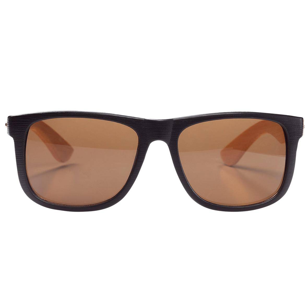 Sonnenbrille "Bamboo", schwarz/braun