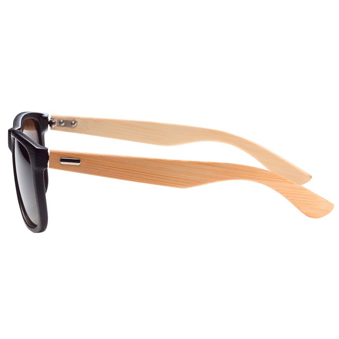 Sonnenbrille "Bamboo", schwarz/braun