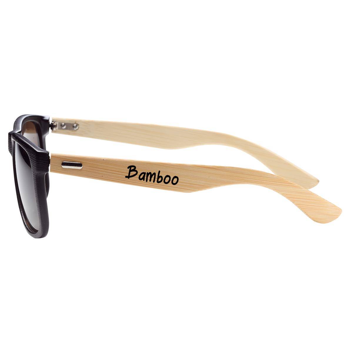 Sonnenbrille "Bamboo", schwarz/braun