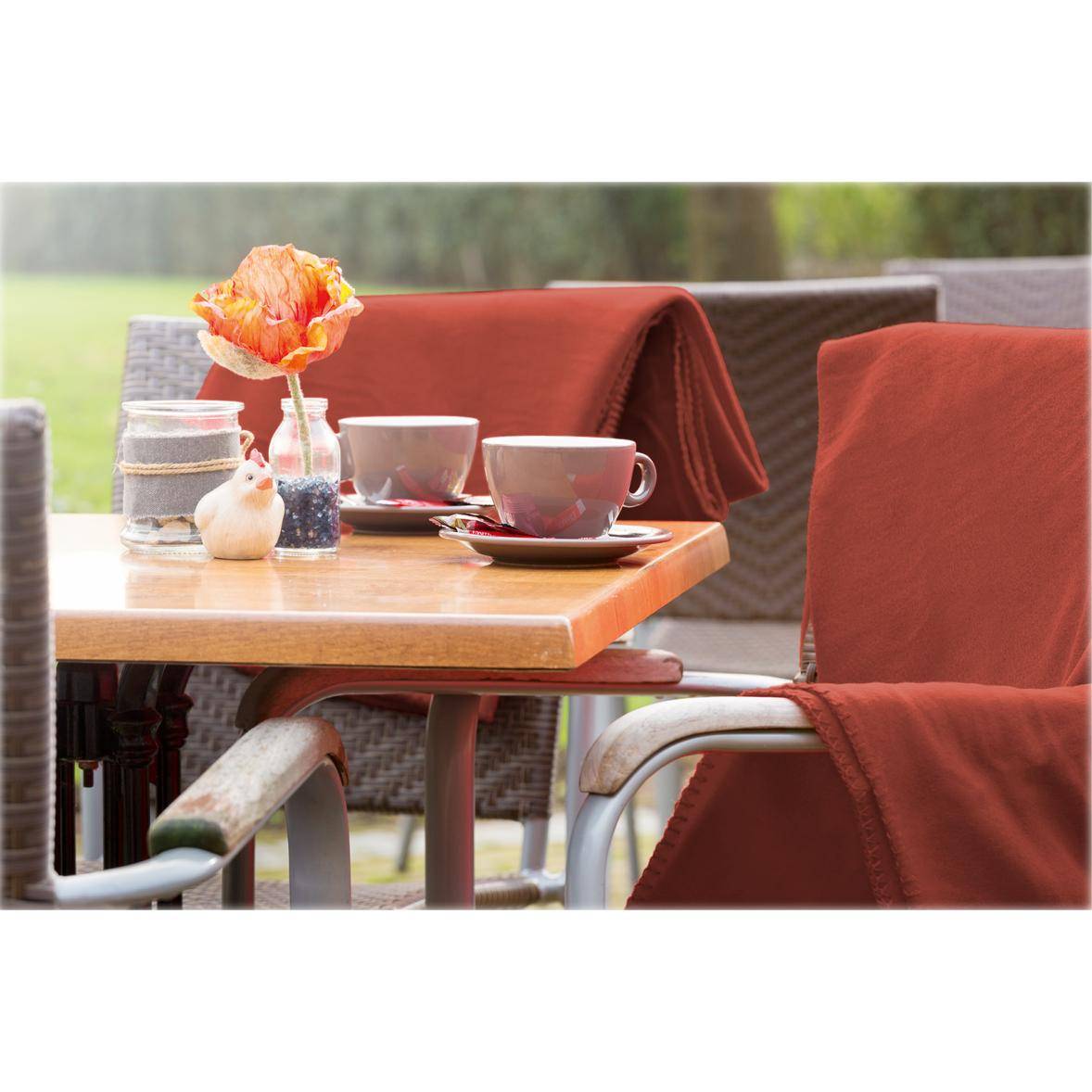 Fleecedecke "Basic", 150x120 cm, rot