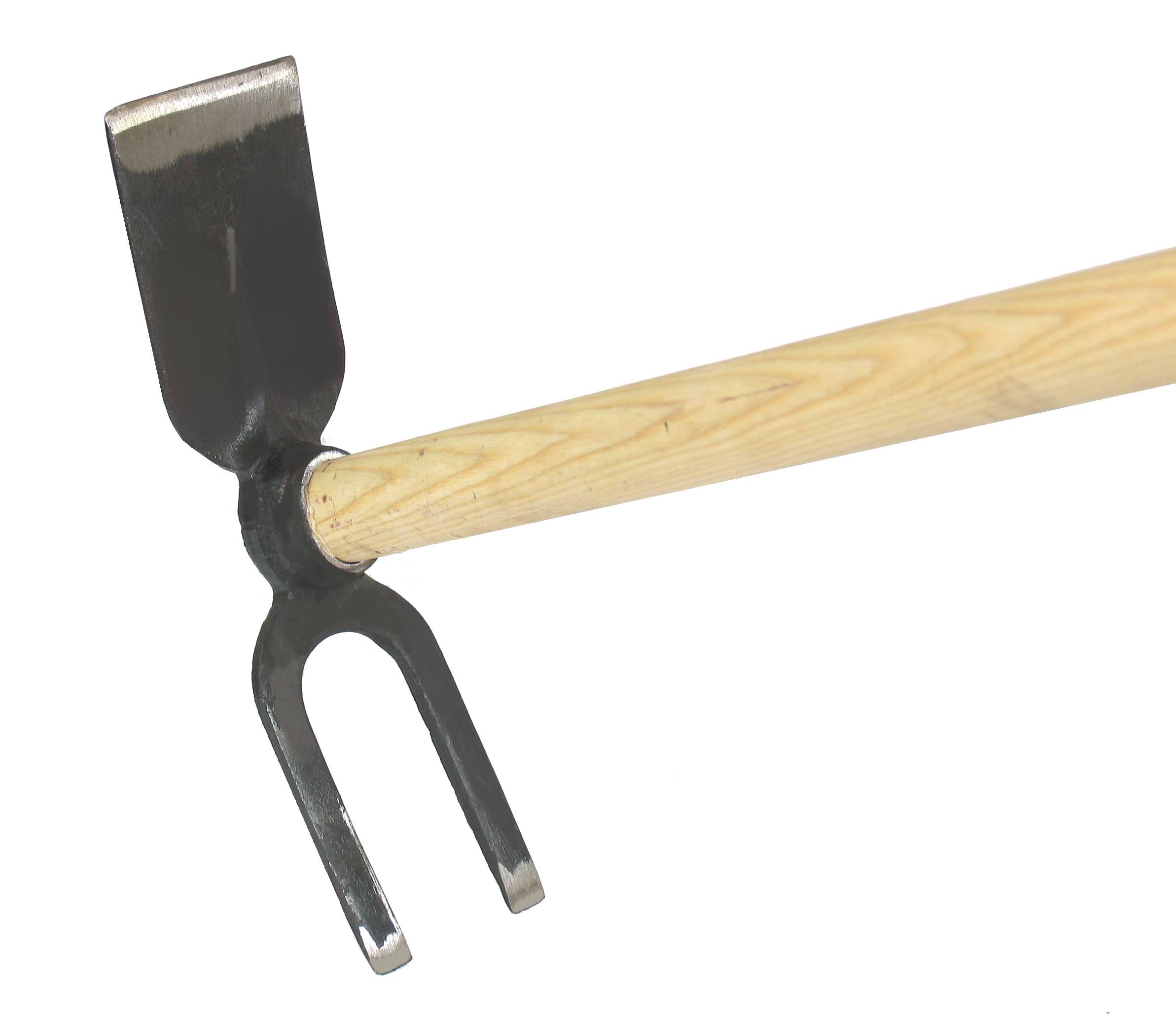Gartenhacke 2-zinkig, Blatt 270 mm, mit Eschenstiel 1350 mm