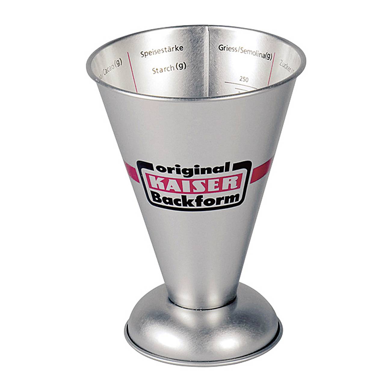 Kaiser 660080 / 769080 Messbecher Metall 0,25ltr., silber