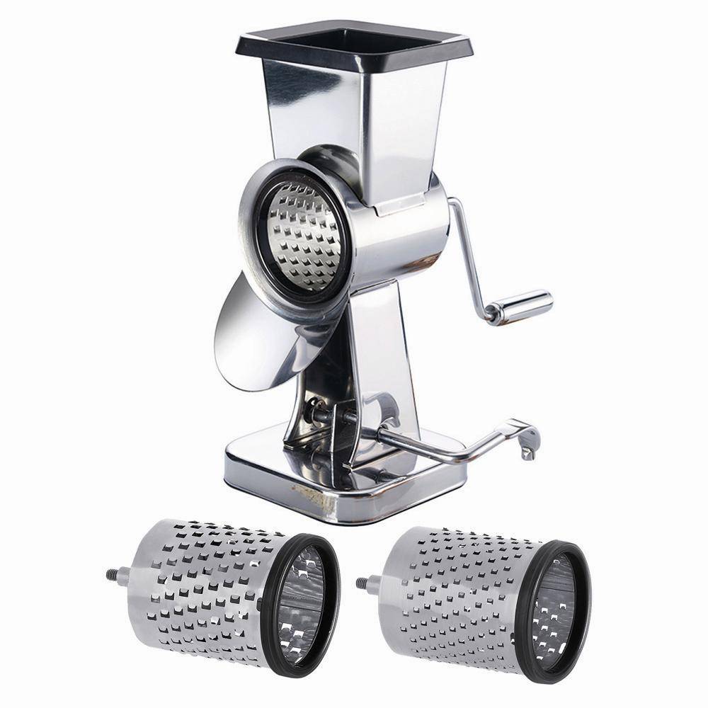 Westmark 971-72260 Mandelmühle EXKLUSIVE mit 2 Trommeln, Edelstahl, silber