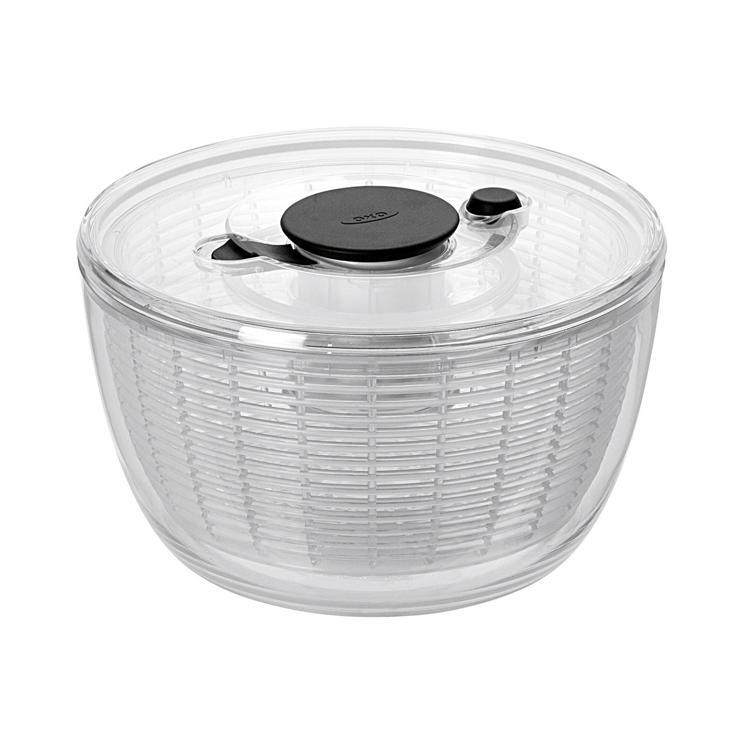 OXO 1351680V3MLNYK Salat-/Kräuterschleuder klein, klar