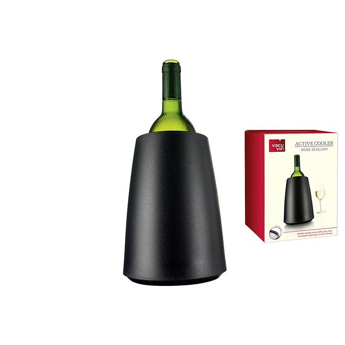 Vacu Vin 3649460 Elegant Aktiv Elegant Kühler Kst., schwarz