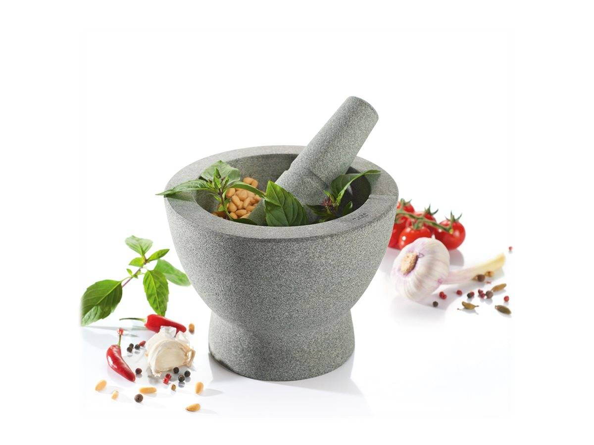 GEFU CRUNCHY - Mörser mit Stößel - 2 Stck.17 cm