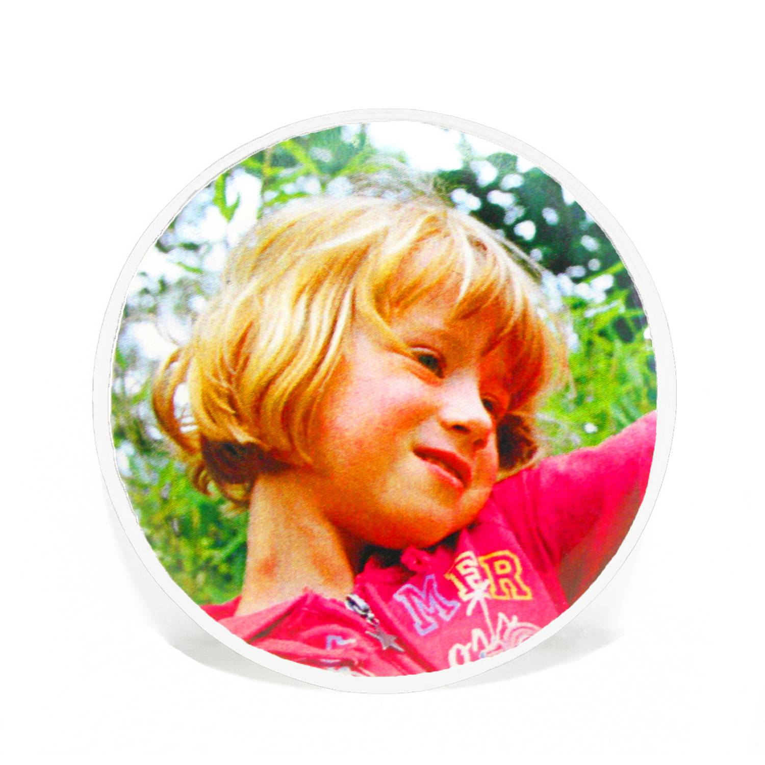 EDUPLAY 240-064 Buttons, Ø 6 cm aus Kunststoff mit Anstecknadel, transparent (12er Pack)