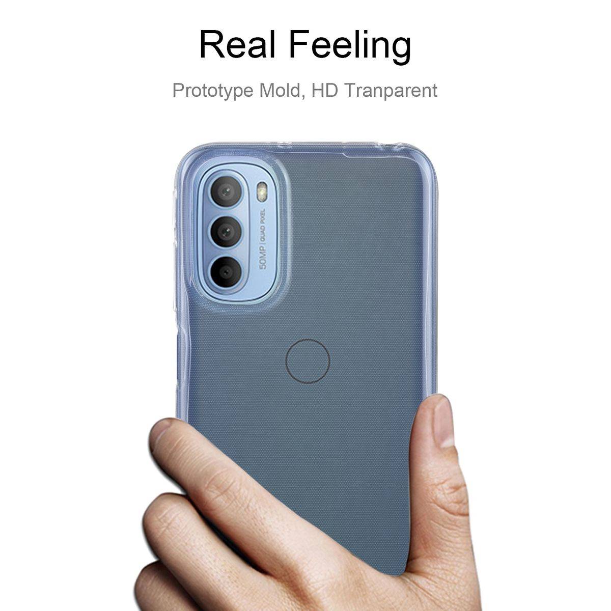 Für Motorola Moto G31 / G41 5G Silikoncase TPU Ultra Dünn Schutz Transparent Handy Tasche Hülle Cover Etui Zubehör