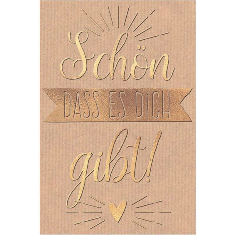 SUSY CARD Mini-Grußkarte "Schön dass es Dich gibt!"