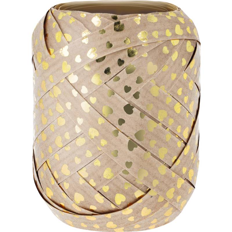 SUSY CARD Ringelband Eiknäuel "Herzen gold"