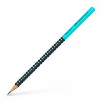 FABER-CASTELL - Bleistift Grip 2001 Two Tone sw/tuerkis 12er