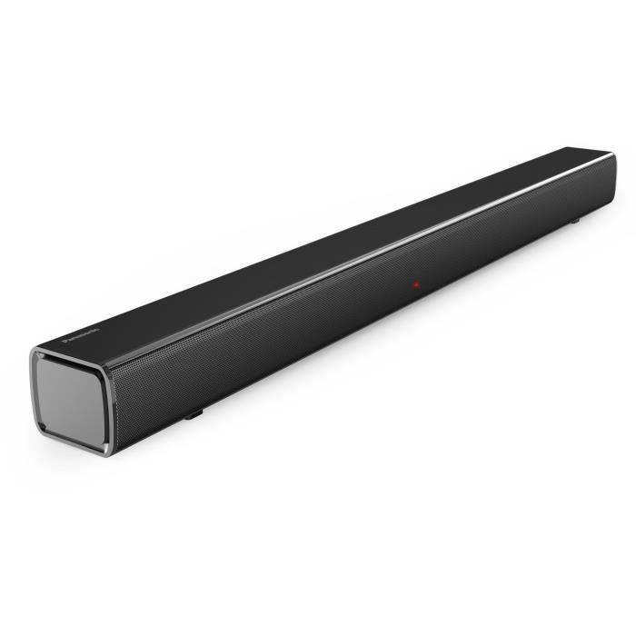 PANASONIC SC-HTB100 - Kompakte Soundbar - 45W - Bassreflex-Anschluss - Bluetooth, HDMI, USB, Optischer Eingang - Schwarz glänzend