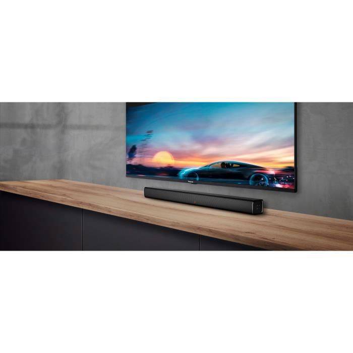 PANASONIC SC-HTB100 - Kompakte Soundbar - 45W - Bassreflex-Anschluss - Bluetooth, HDMI, USB, Optischer Eingang - Schwarz glänzend