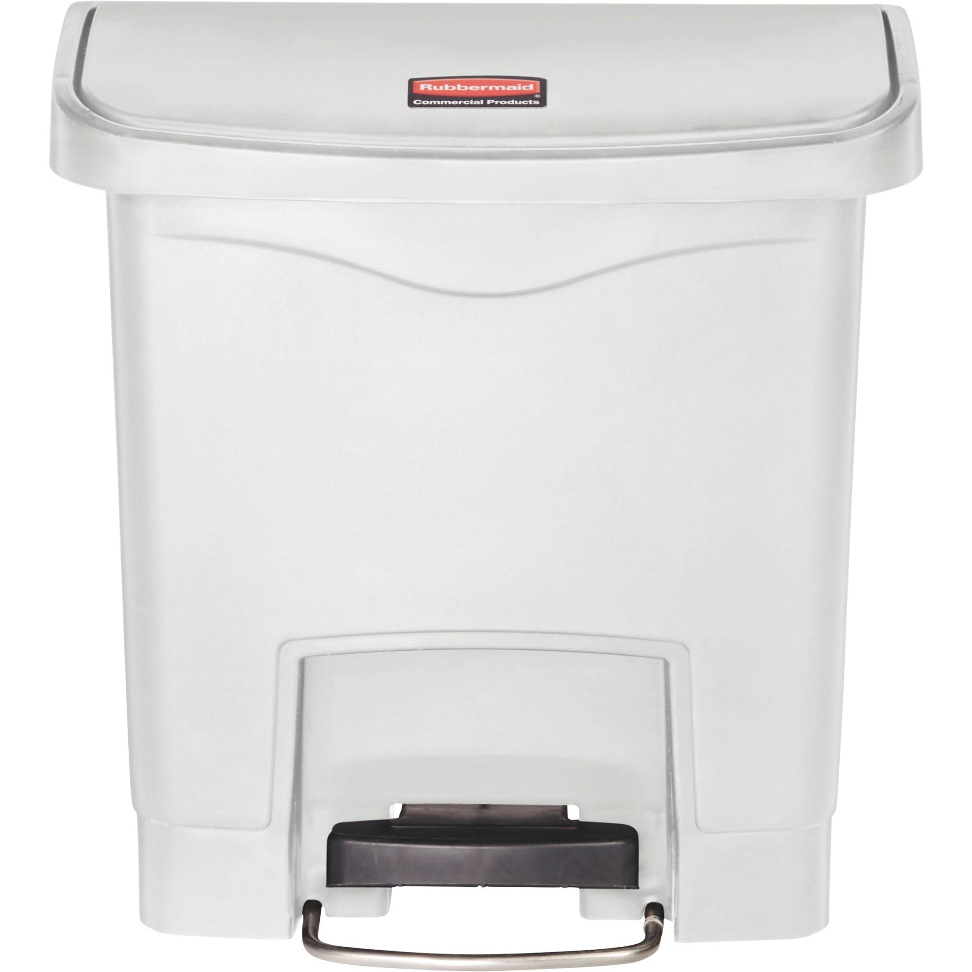 Rubbermaid Tretabfalleimer Slim Jim 1883554 Kunststoff 15l weiß