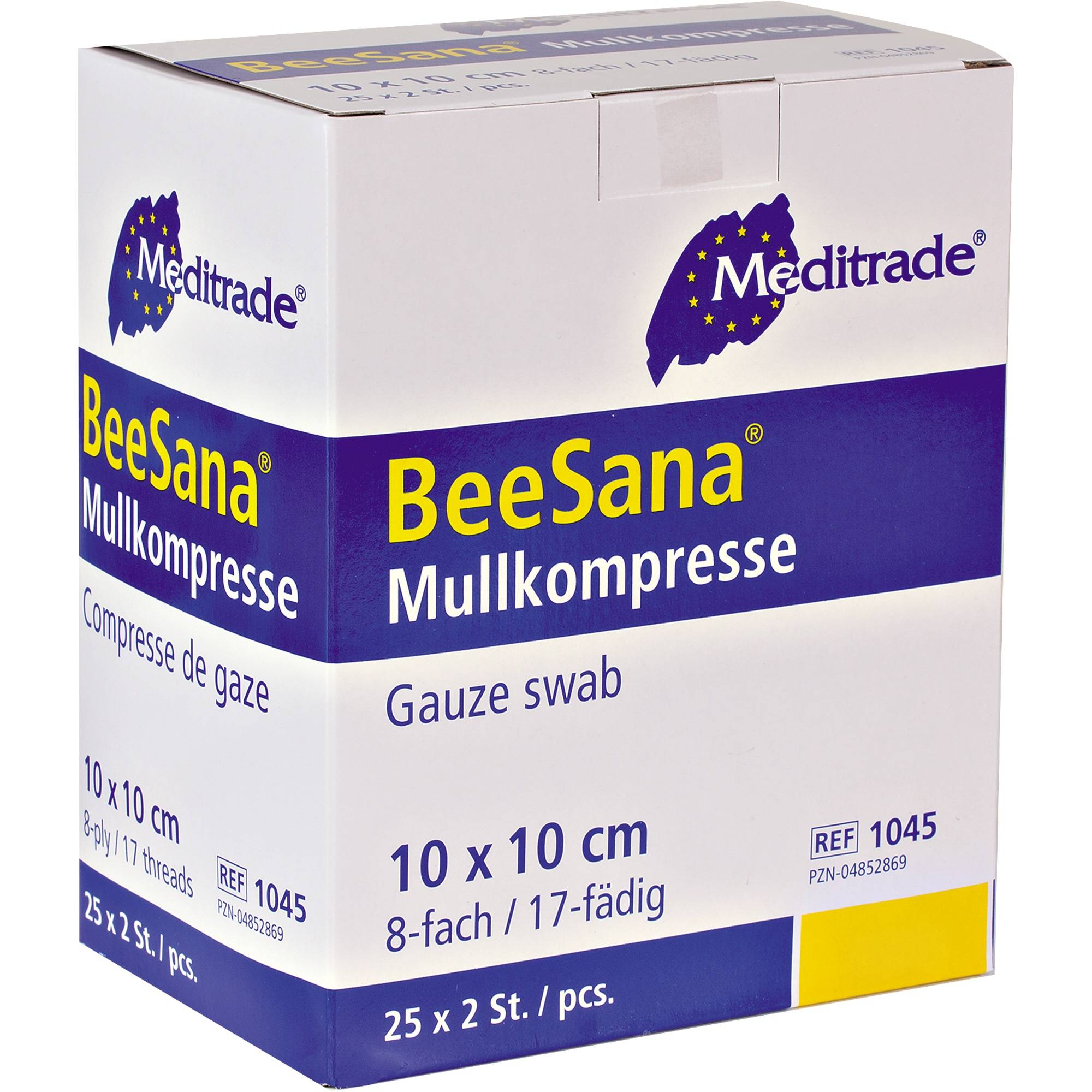 SÖHNGEN Mullkompresse 1005517 10x10cm einzeln steril 25 St./Pack.