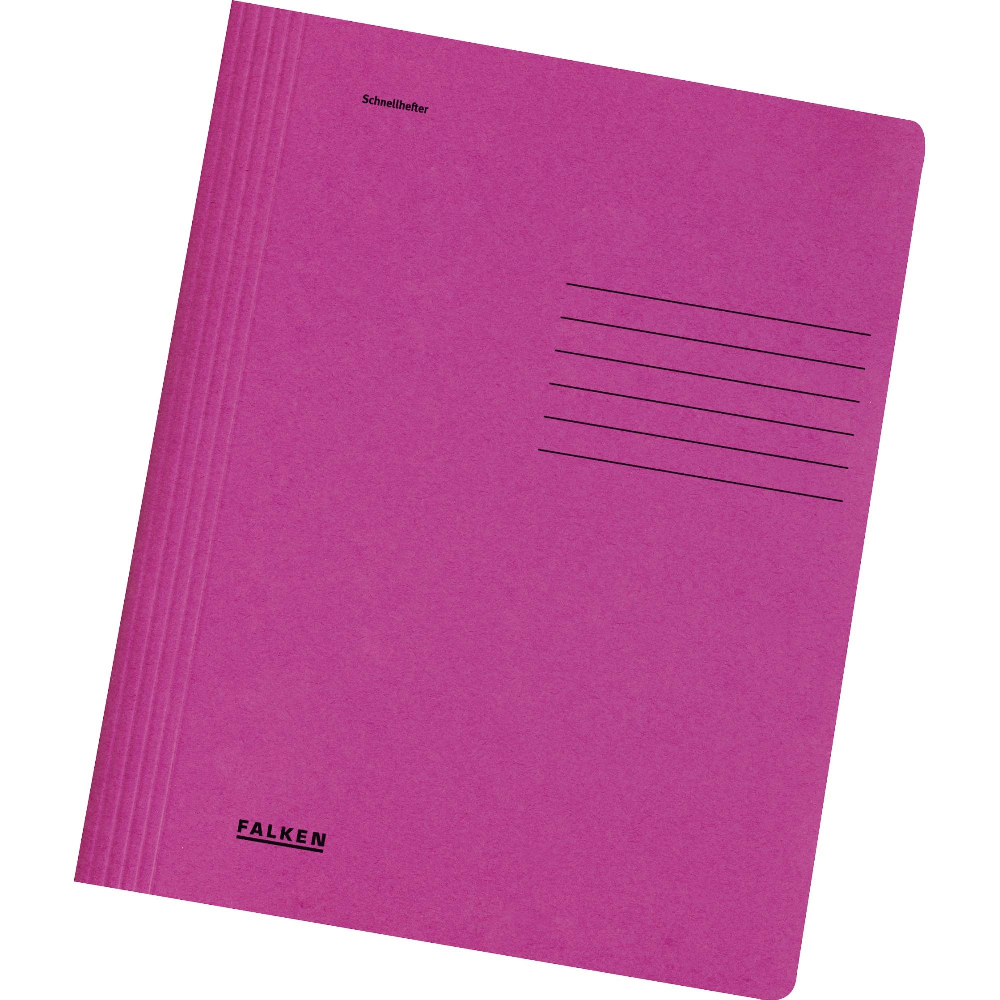 Falken Schnellhefter 26001200 A4 Karton pink