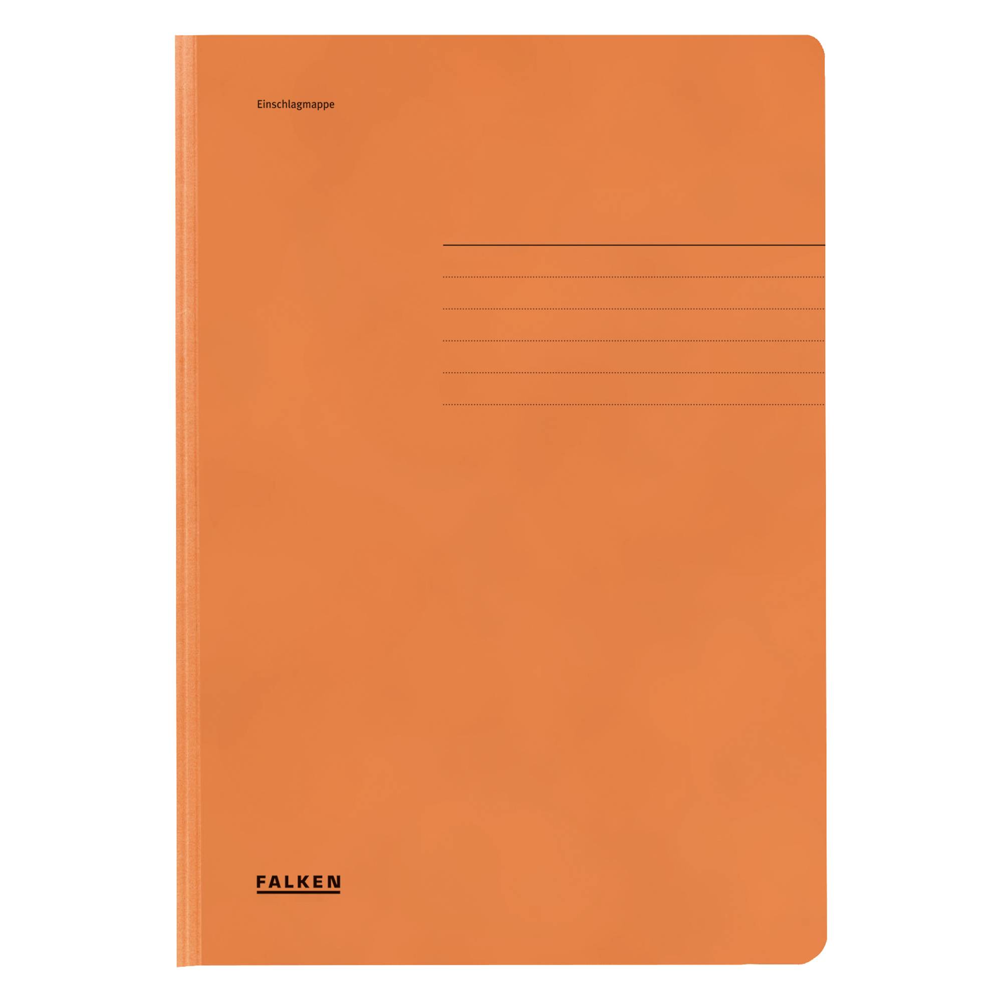Falken Jurismappe 80001472 DIN A4 3 Klappen Karton orange