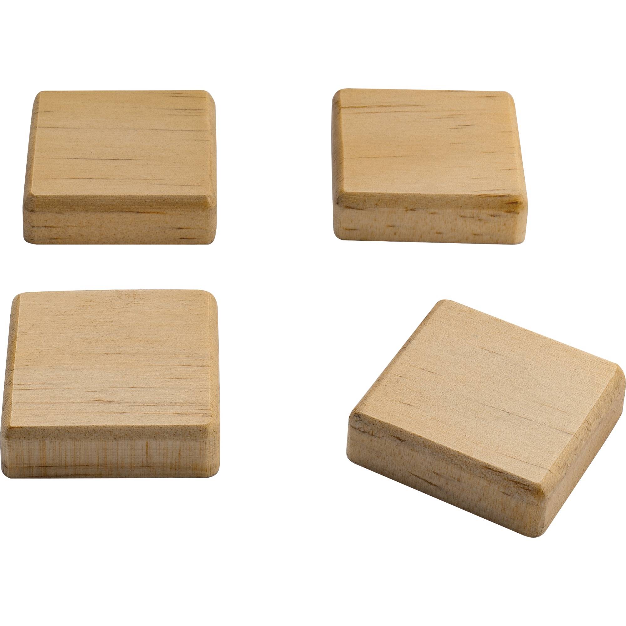 SIGEL Magnet BA211 Holz 33x33x9mm 4 St./Pack.