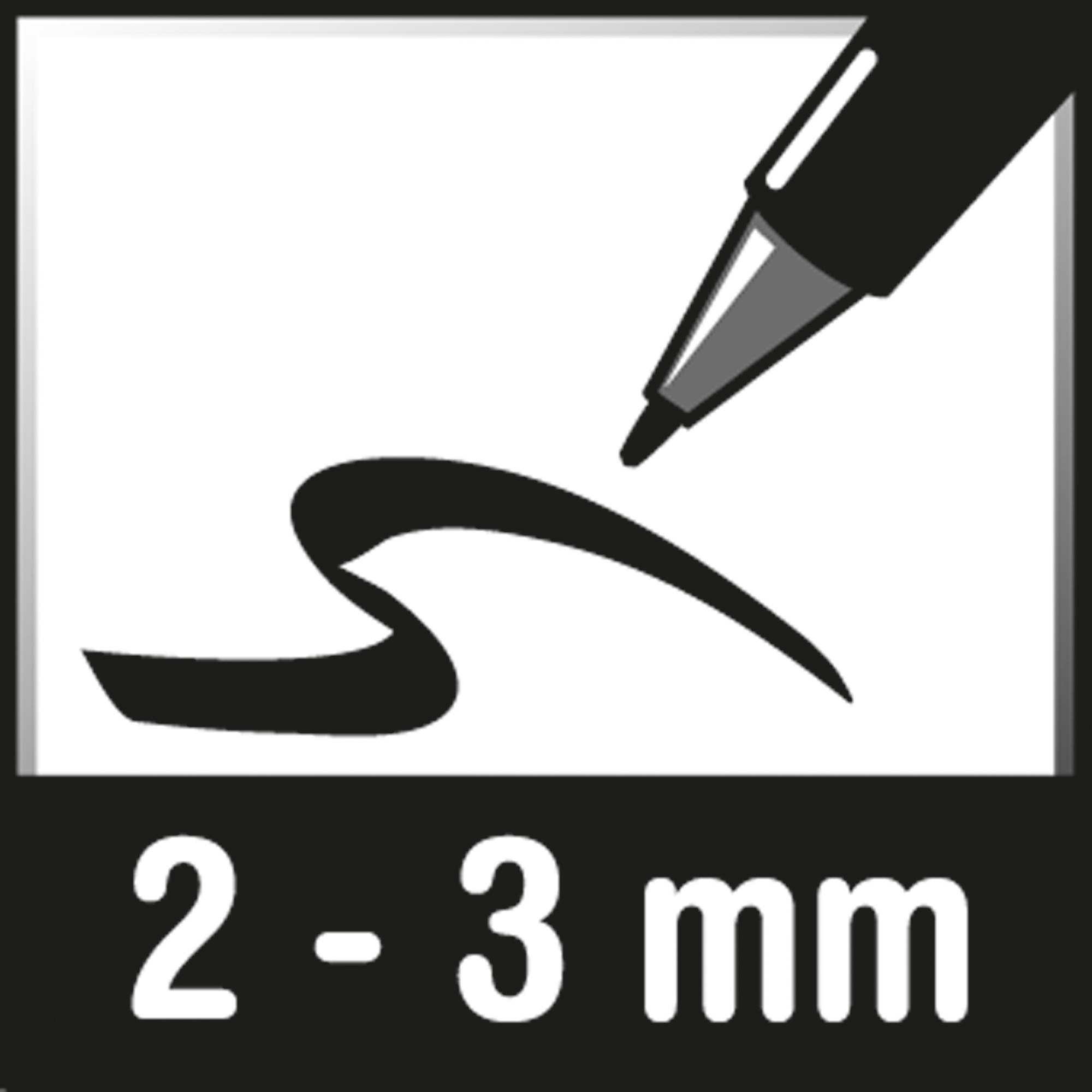 SIGEL Boardmarker BA012 2-3mm schwarz 4 St./Pack.
