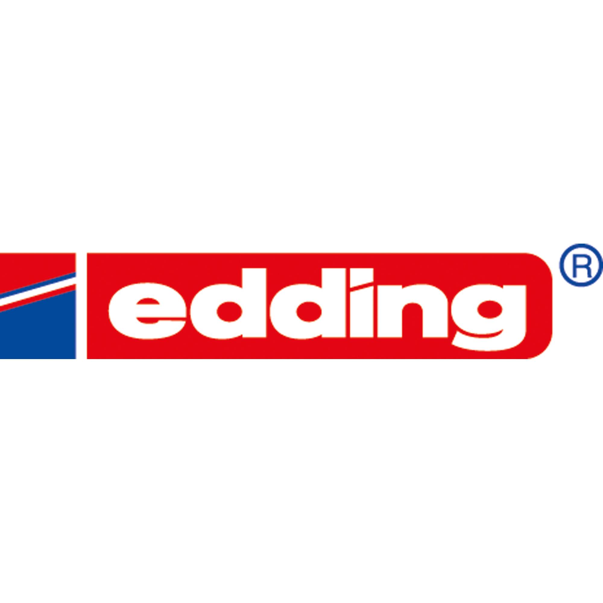 Edding 8014, Schwarz, Rundspitze, Schwarz, Weiß, 1 mm, Folie, Glas, Porzellan, Deutschland