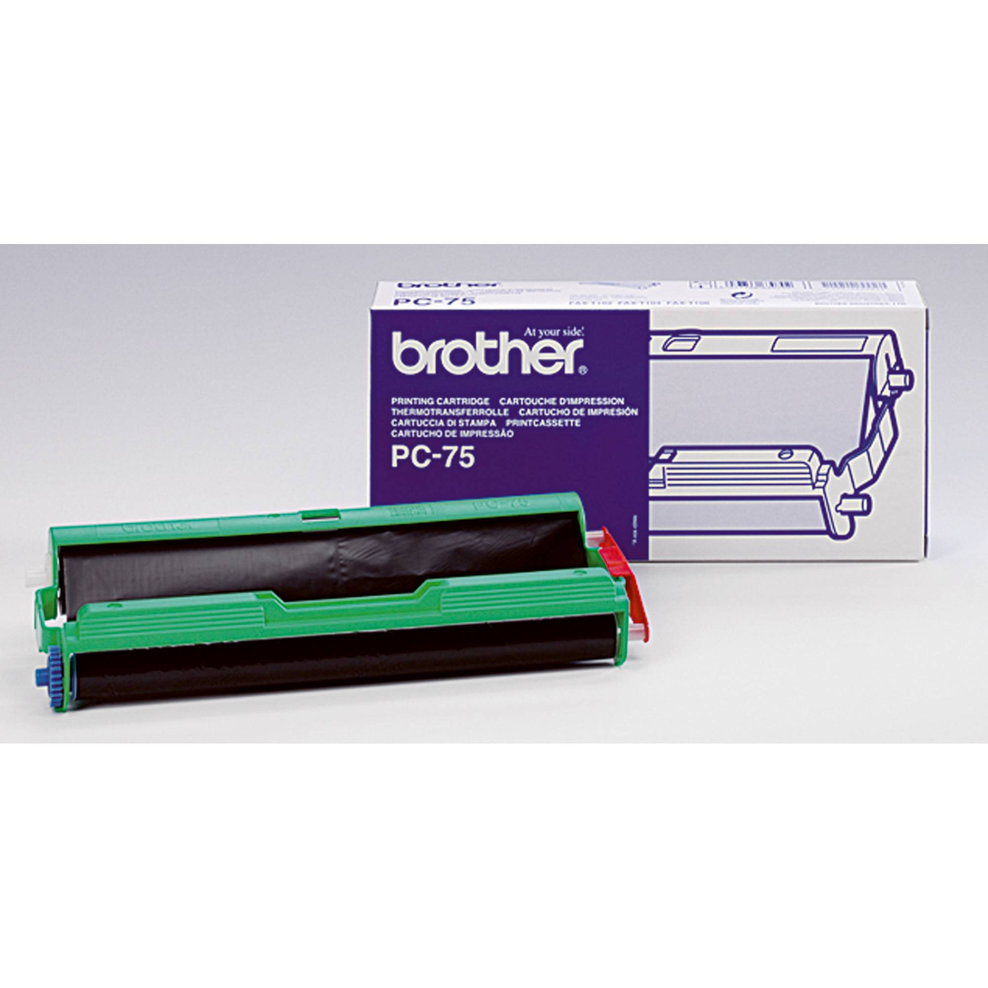 Brother Thermotransferrolle PC75 für Fax T 102 144S. schwarz