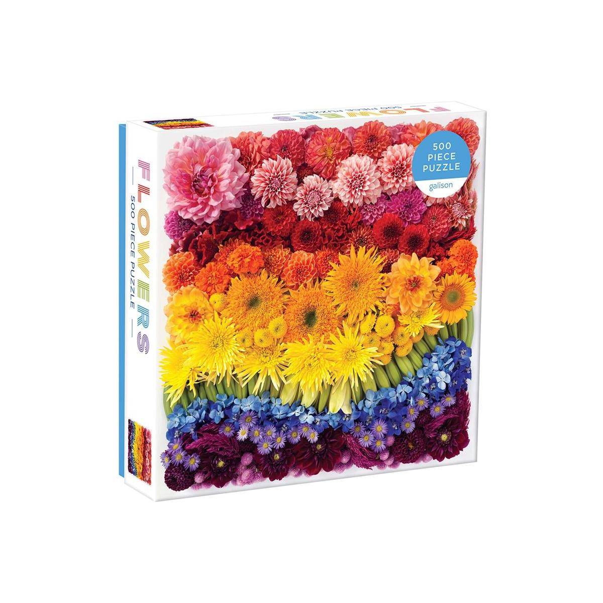 61430 - Rainbow Summer Flowers - Puzzle, 500 Teile