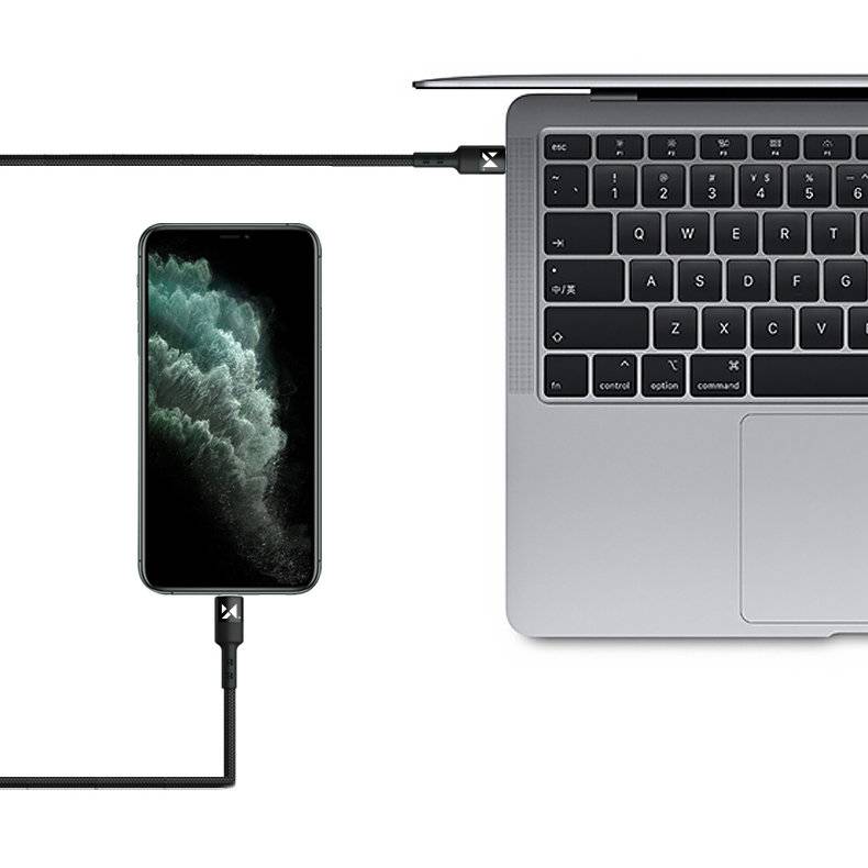 Wozinsky Kabel Ladekabel Datenkabel USB Typ C - USB Typ C Power Delivery 18W 1m schwarz