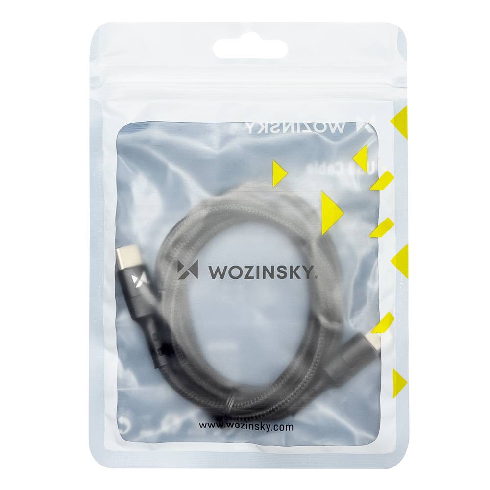Wozinsky Kabel Ladekabel Datenkabel USB Typ C - USB Typ C Power Delivery 18W 1m schwarz