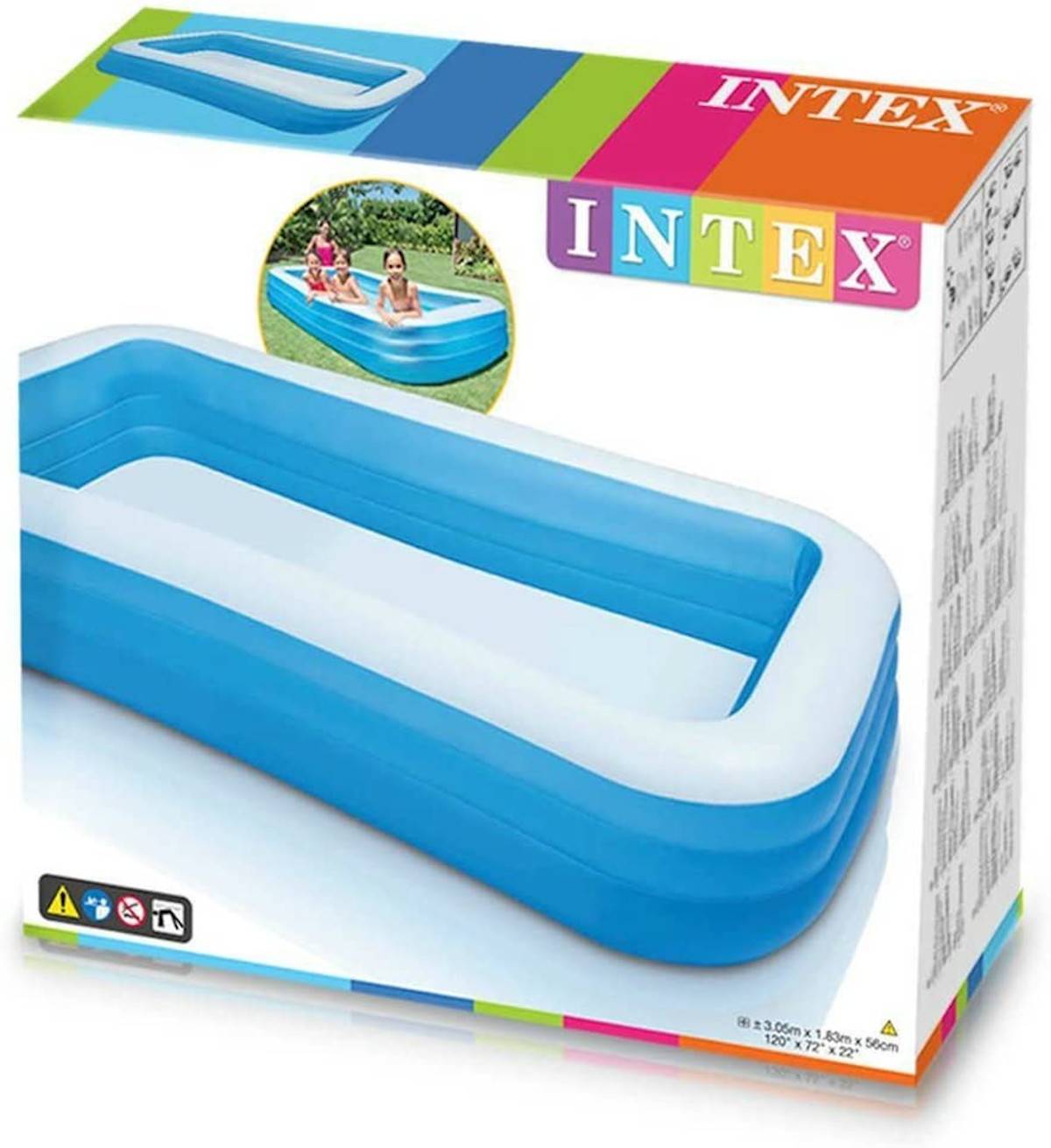 INTEX 58484NP - Swimcenter - Family (blau, 305x183x56cm)