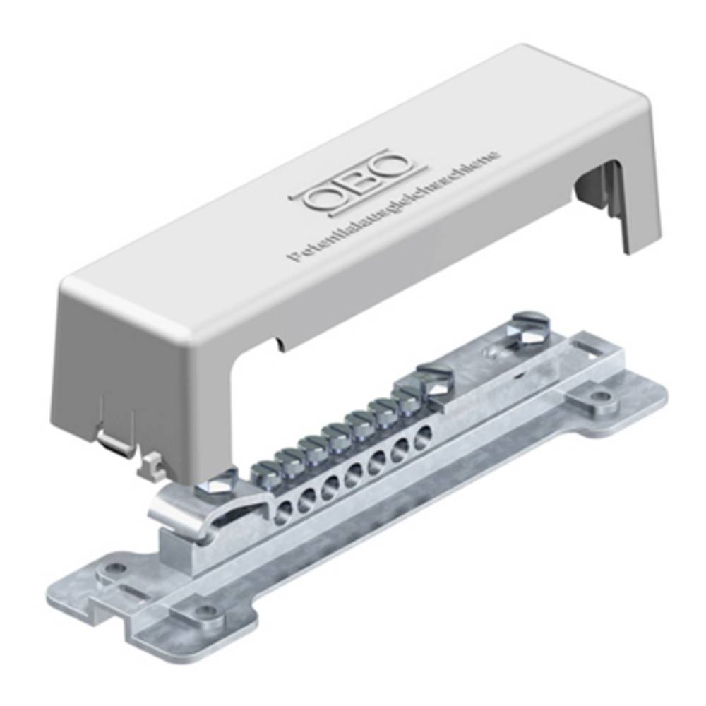 OBO Potentialausgleichsschiene Typ 1809, für den Innenbereich, grau