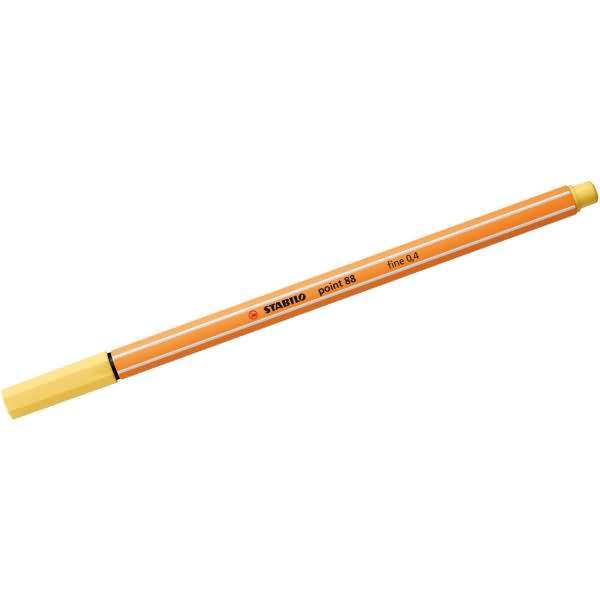 Fineliner point 88 0,4mm hellgelb
