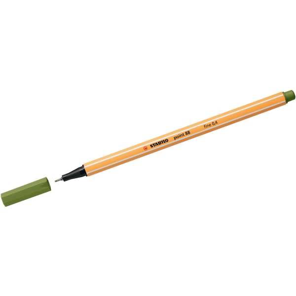 Fineliner point 88 0,4mm moosgrün