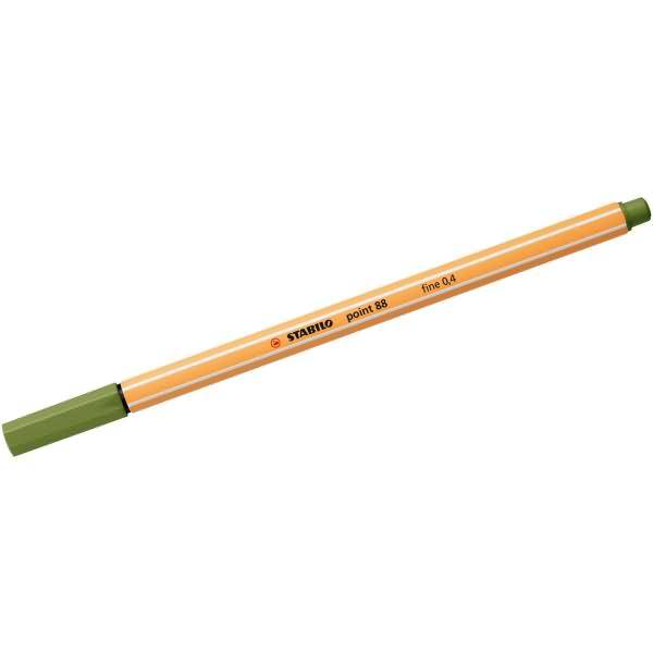 Fineliner point 88 0,4mm moosgrün
