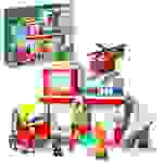 LEGO 10970 DUPLO Feuerwache und Hubschrauber, mit Push & Go Truck-Spielzeug, für Kinder ab 2 Jahren