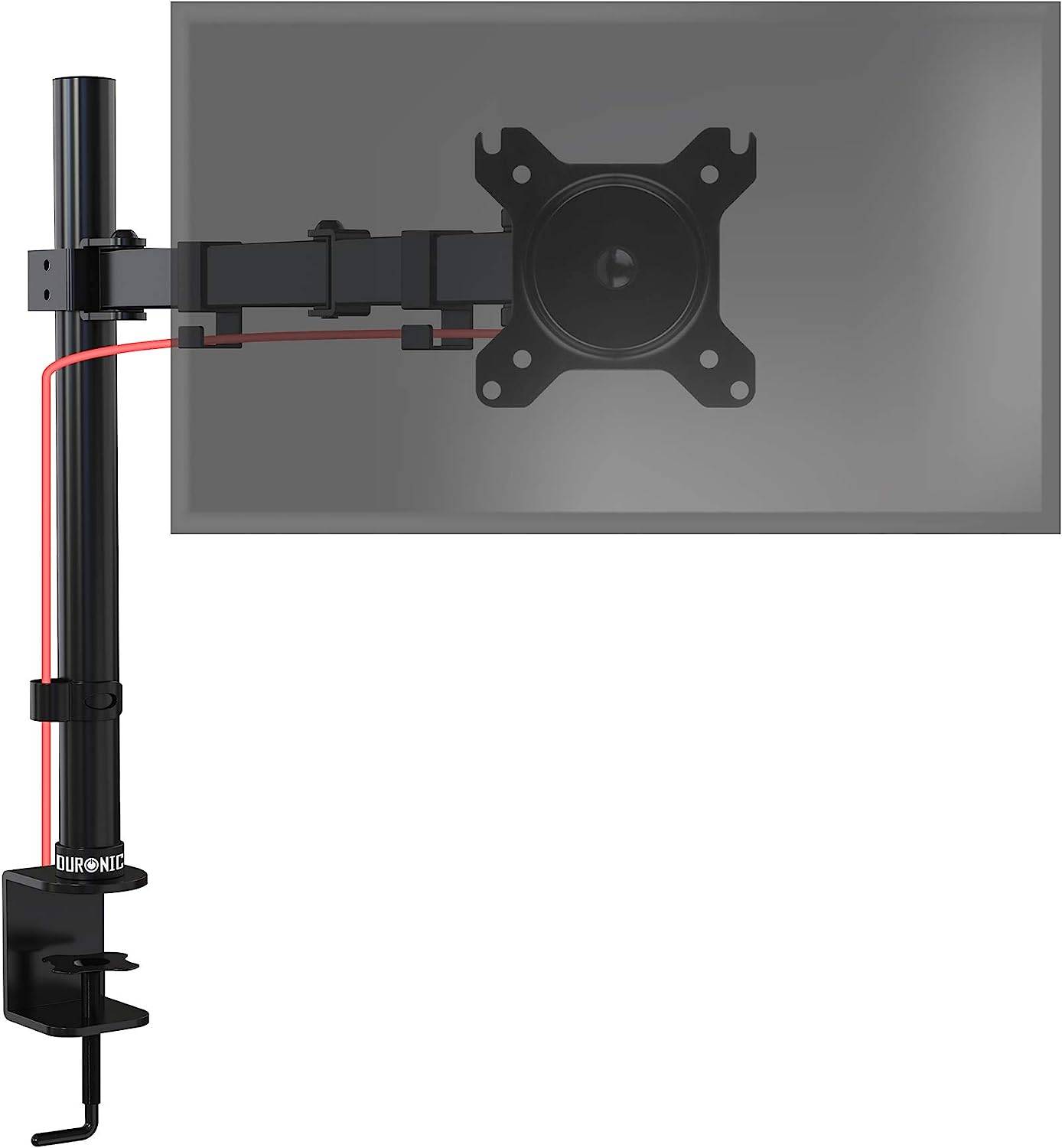 Duronic DM151X3 Monitorhalterung bis 32 Zoll - 8kg Kapazität - Verstellbar in Höhe, Neigung und Drehung - VESA 75/100