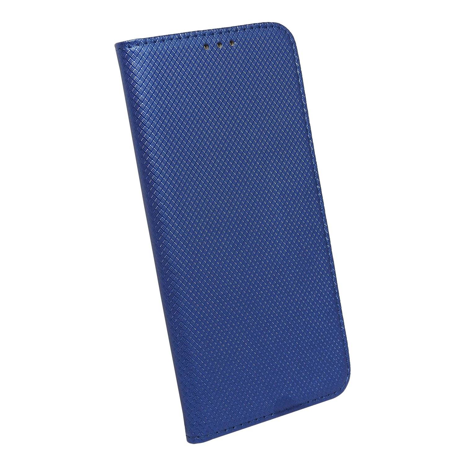 Elegante Buch-Tasche Hülle Smart Magnet für MOTOROLA MOTO G31 Leder Optik Wallet Book-Style Cover Schale in Blau