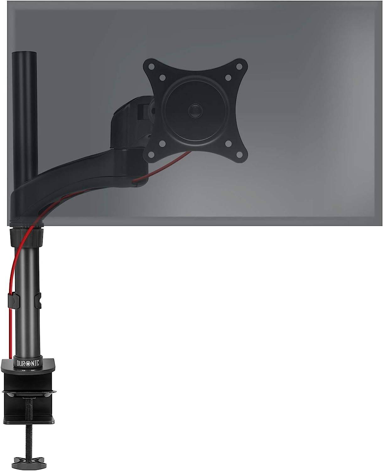 Duronic DM451X2 Monitorhalterung für 27" - 13,8kg Kapazität - Verstellbar in Höhe, Neigung und Drehung - VESA 75/100