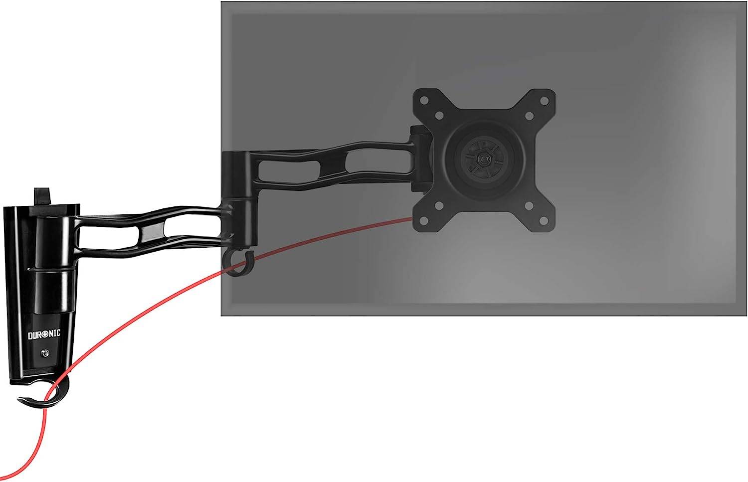 Duronic DM35W1X3 Wandhalter für 30 Zoll Monitor - 20kg Kapazität - Verstellbar in Neigung und Drehung - VESA 75/100