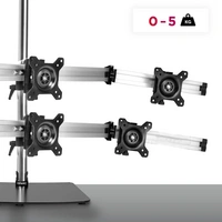 Duronic DM756 Monitorfuß für sechs 24 Zoll - 5kg Kapazität - Verstellbar in Höhe, Neigung und Drehung - VESA 75/100 Duronic DM756 Monitorfuß für sechs 24 Zoll - 5kg Kapazität - Verstellbar in Höhe, Neigung und Drehung - VESA 75/100
