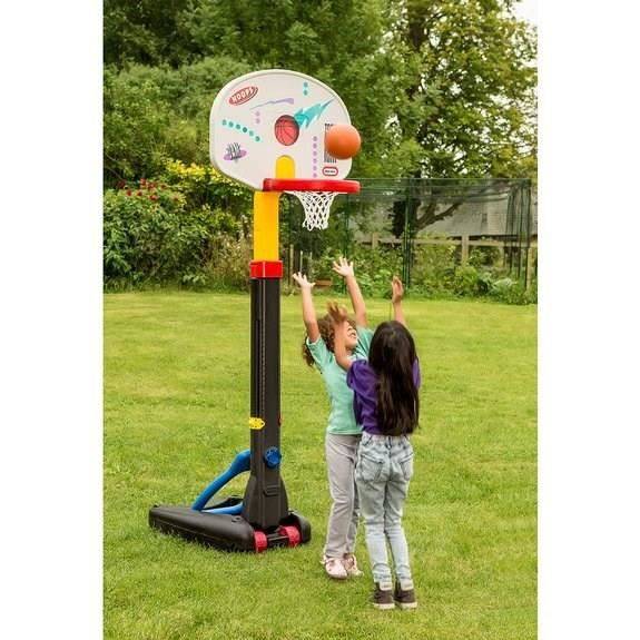 Little Tikes - Easy Store Verstellbarer Basketballkorb - mit 1 Juniorball - 12 Monate und +