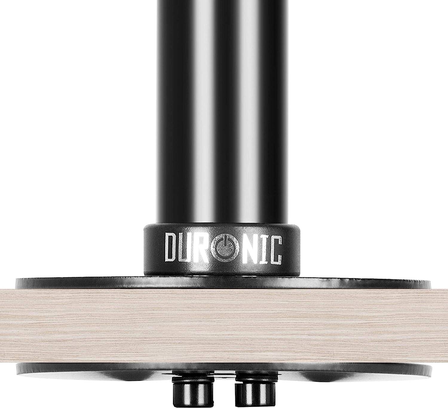 Duronic DM-GR-01 BK Grommet - Befestigungsplatte für Monitorhalterungen - Verbindungsstück für Montage durch Tischplatte