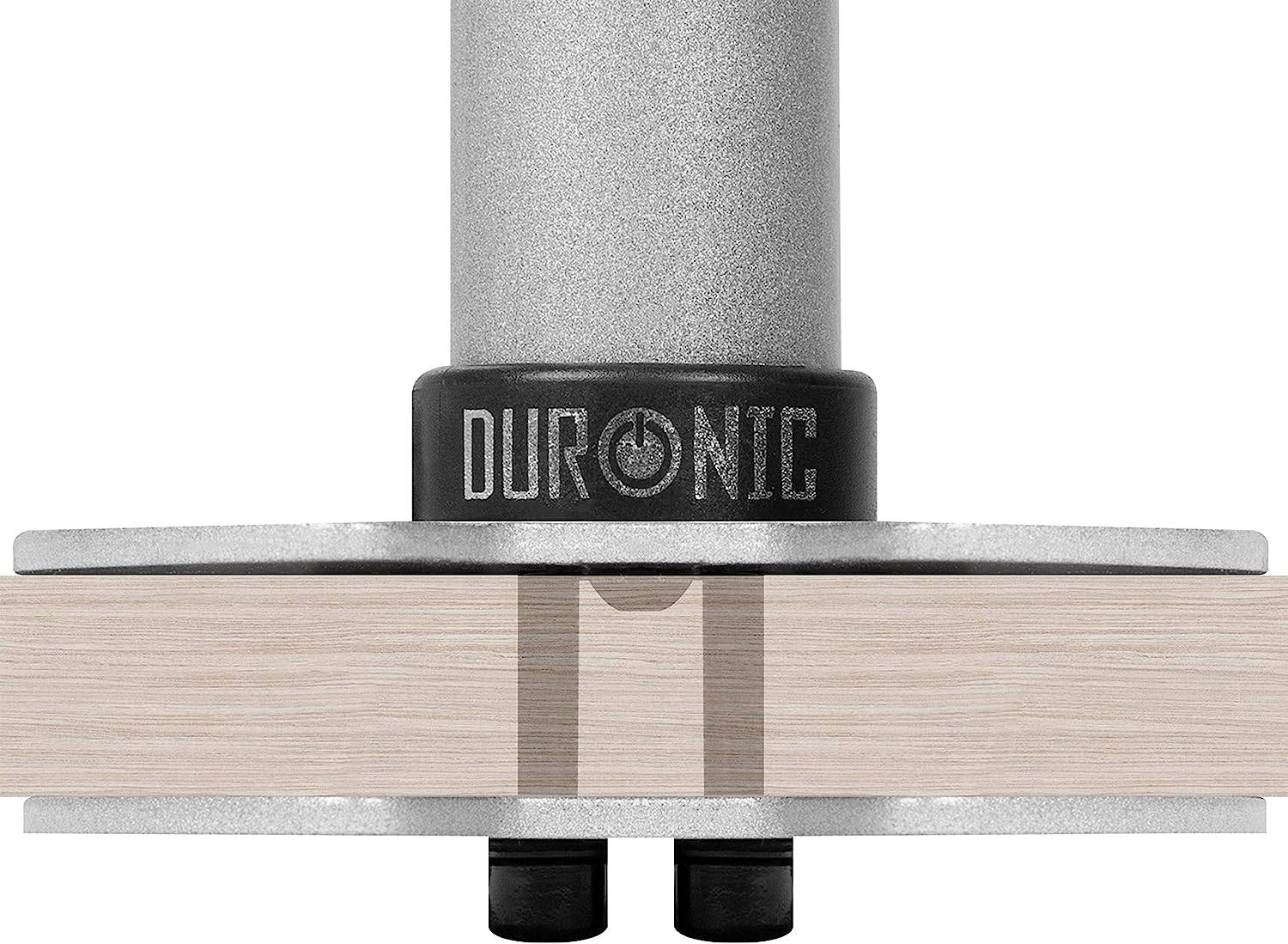 Duronic DM-GR-01 SR Grommet - Befestigungsplatte für Monitorhalterungen - Verbindungsstück für Montage durch Tischplatte