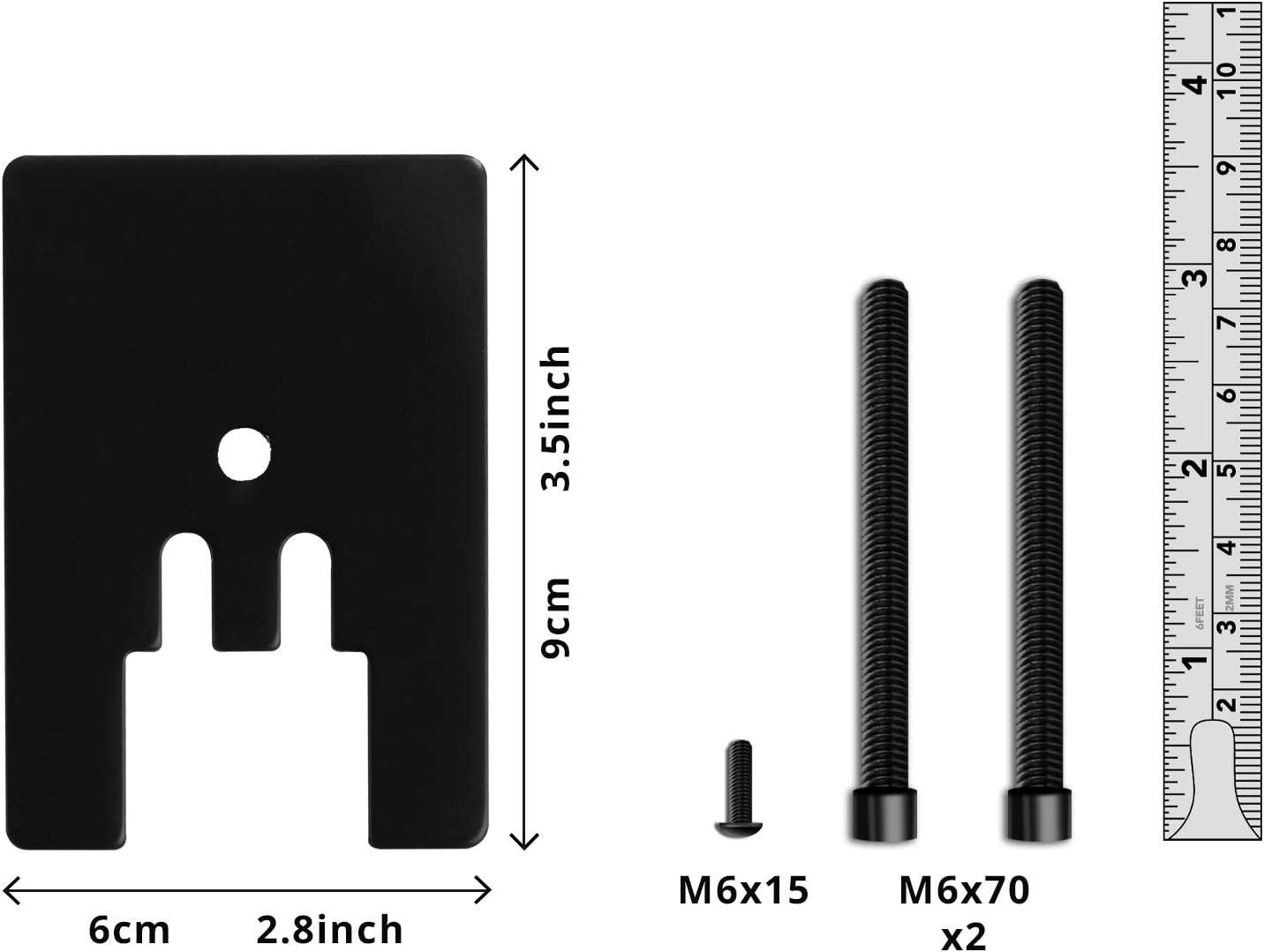 Duronic DM-GR-03 Grommet - Befestigungsplatte für DMG51X2 und DMG52 Monitorhalterungen - Befestigung auf Tischplatte