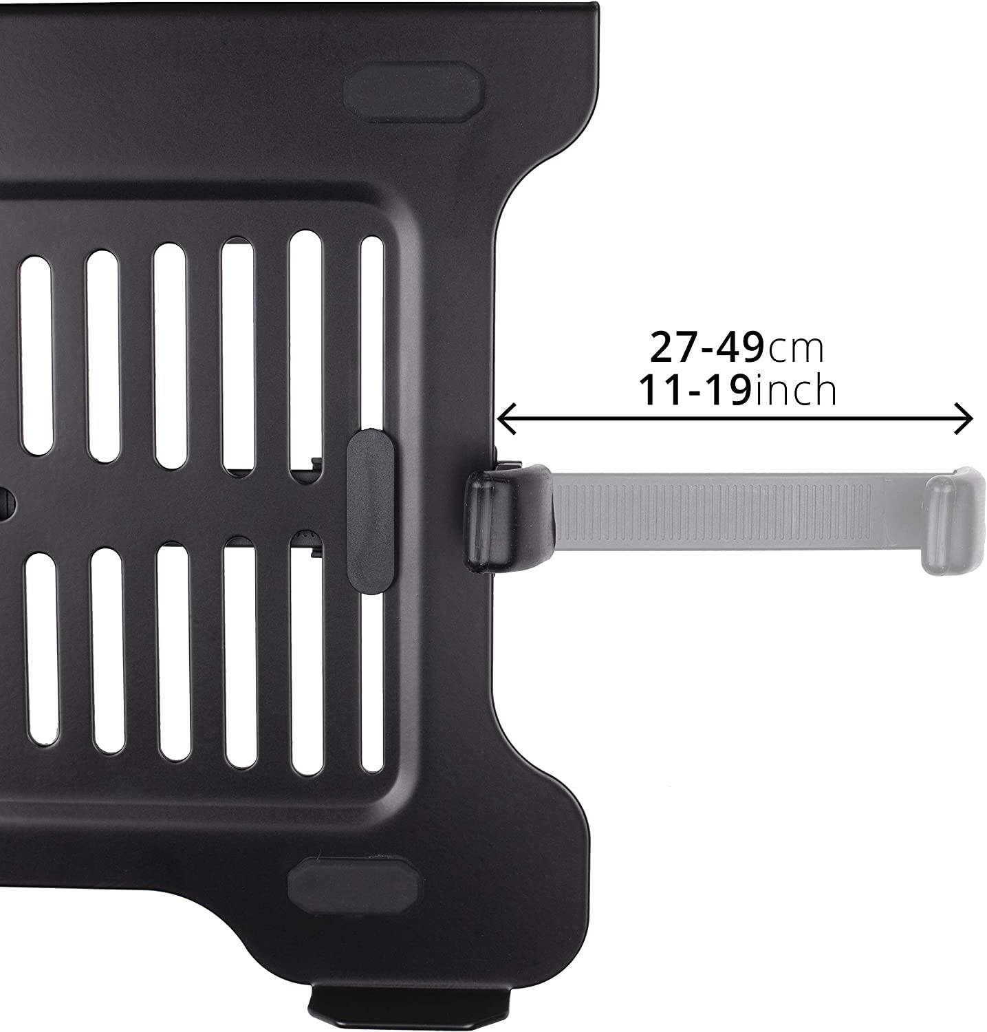 Duronic DML7 Laptophalterung - Fläche 30x25cm - Belastbarkeit 5kg - Laptopständer für Monitorhalter - VESA Standard