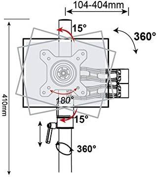 Duronic DML5 SR Arm - Erweiterung für DM35 Monitorhalterung - Ermöglicht das Hinzufügen von Bildschirmen oder Zubehör