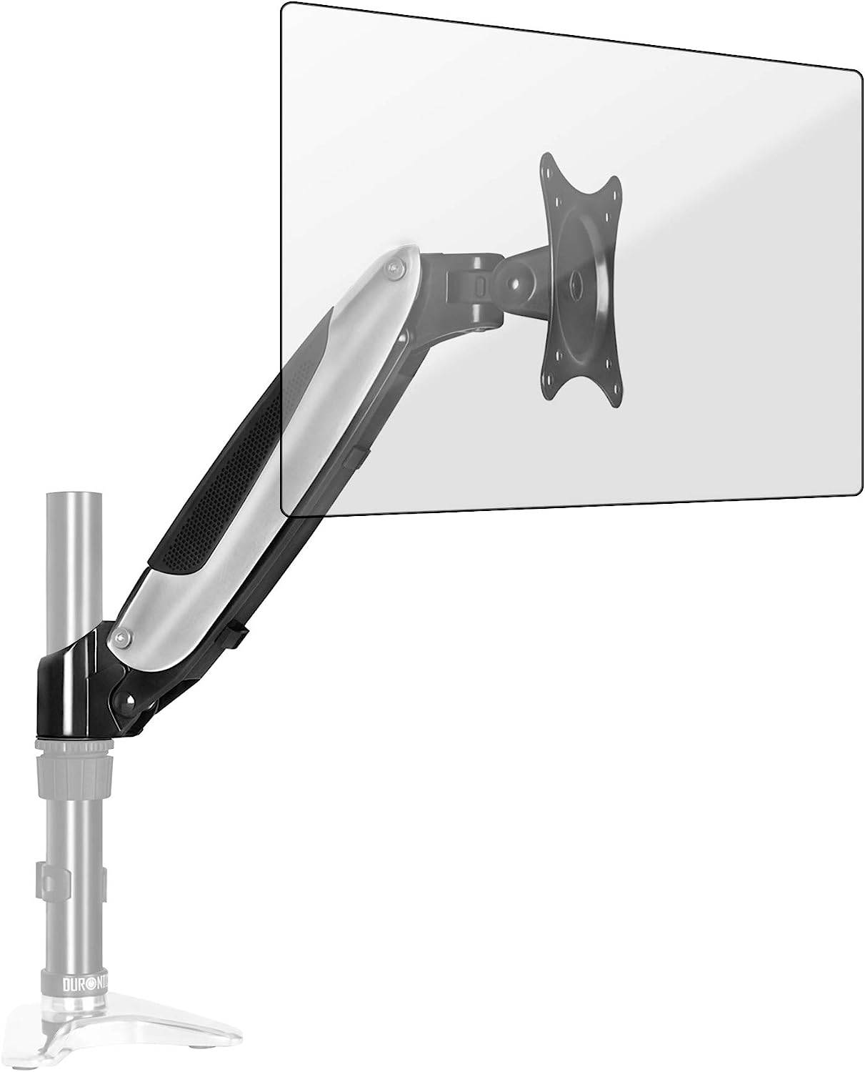 Duronic DML6S1 Monitorarm - Kompatibel mit DM65 Monitorhalterung - Vertikale On-The-Fly-Einstellung - Gasdruckfeder