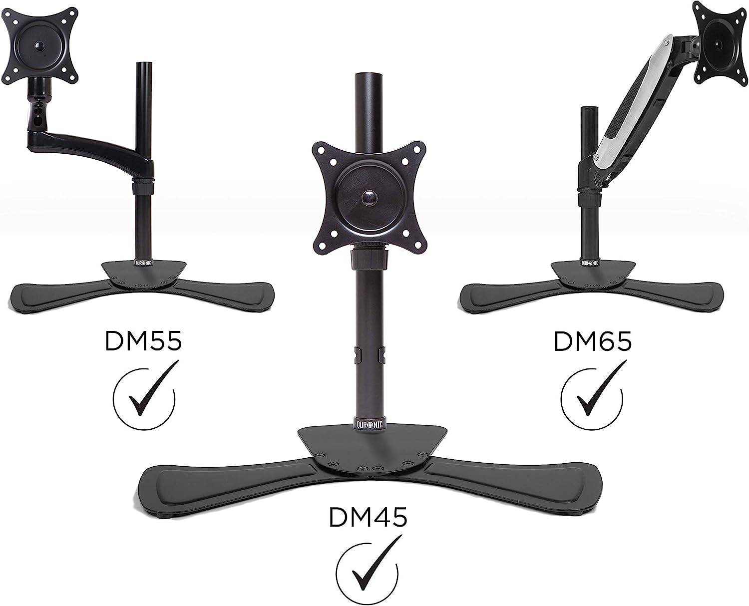 Duronic DM75 Stand - Standfuß für Duronic Monitorhalterungen und Mittelstangen – Stabile Auflagefläche für Monitore