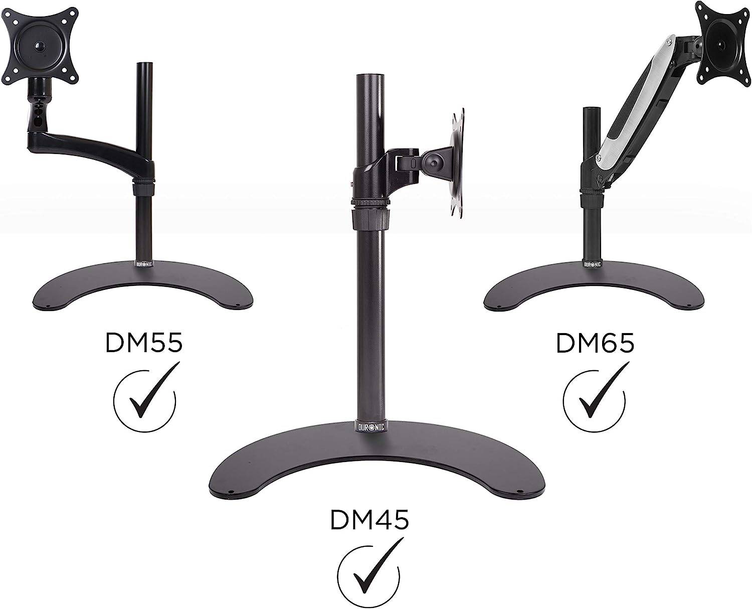 Duronic DM25D Stand - Standfuß für Duronic Monitorhalterungen und Mittelstangen – Stabile Auflagefläche für Monitore
