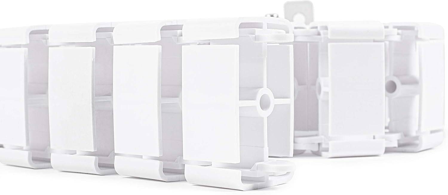 Duronic CM1DM flexibler Kabelkanal - Kabelführung für Schreibtische mit 130cm Höhe - Bis zu 16 Kabel in 4 Kammern