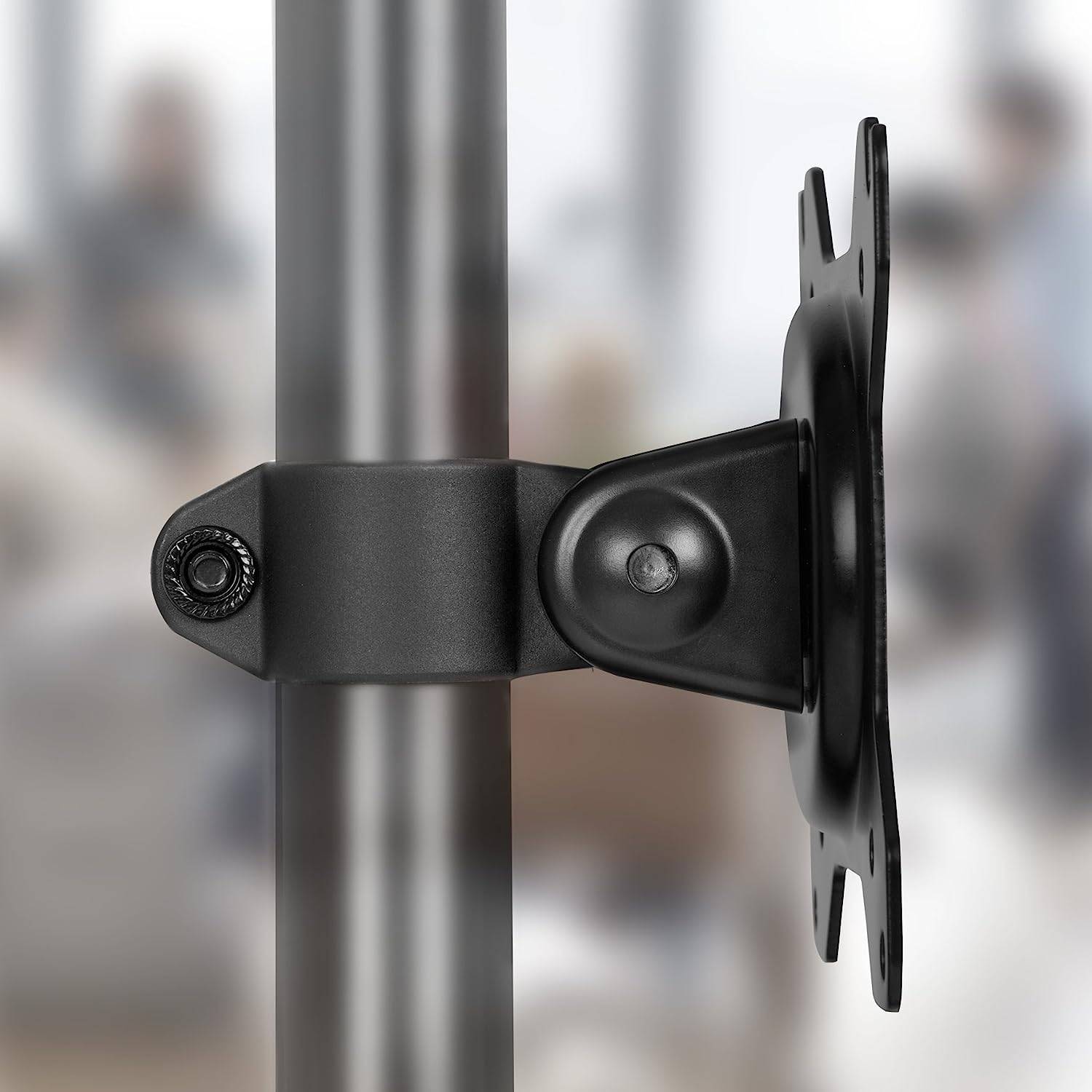 Duronic DM15/25 Head - VESA 75/100 Kopf für Monitore bis 27 Zoll - Drehbar um 360° - (-)45° Neigungswinkel - Ø 32 mm